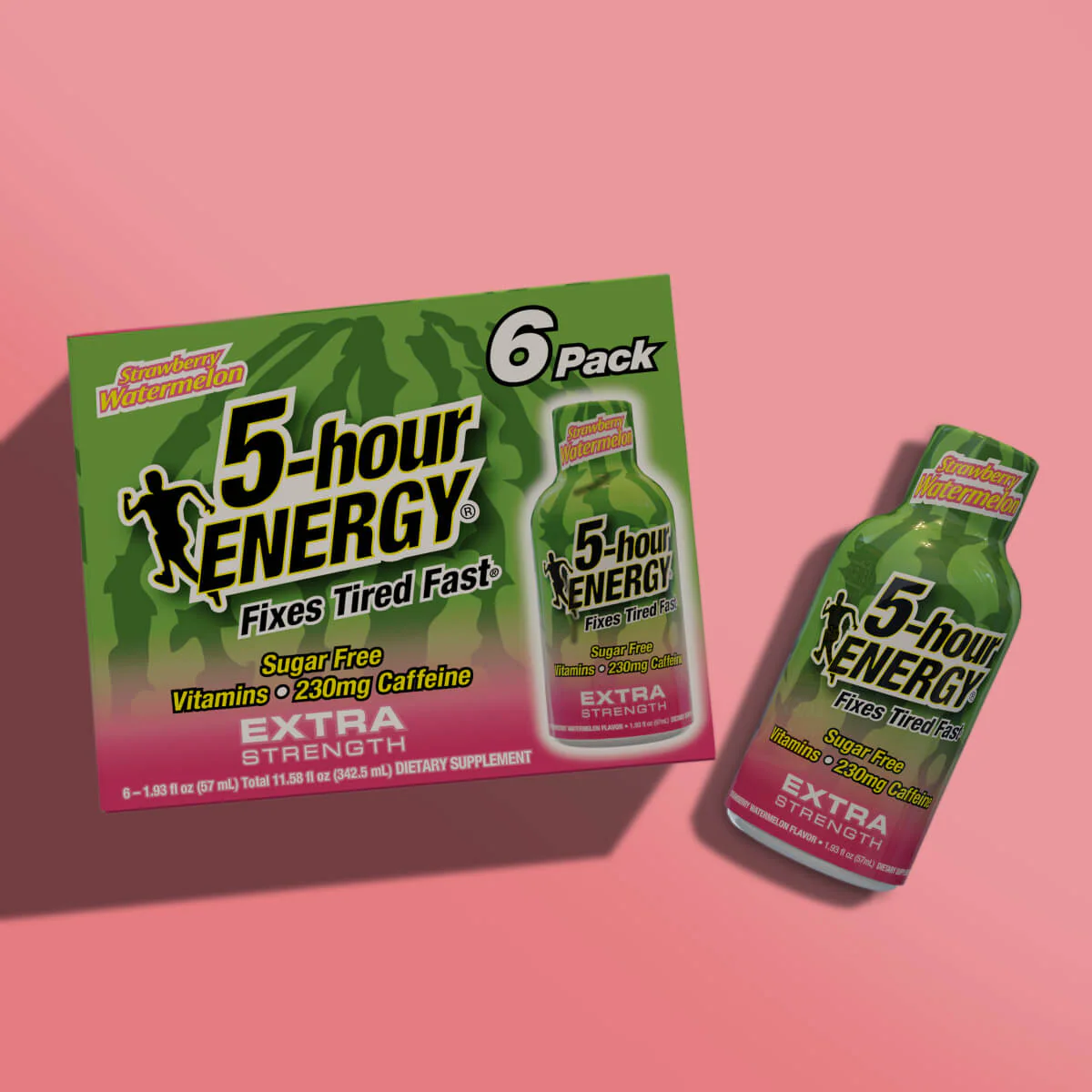 Strawberry Watermelon Flavor Extra Strength 5-hour ENERGY Shots - Image 6
