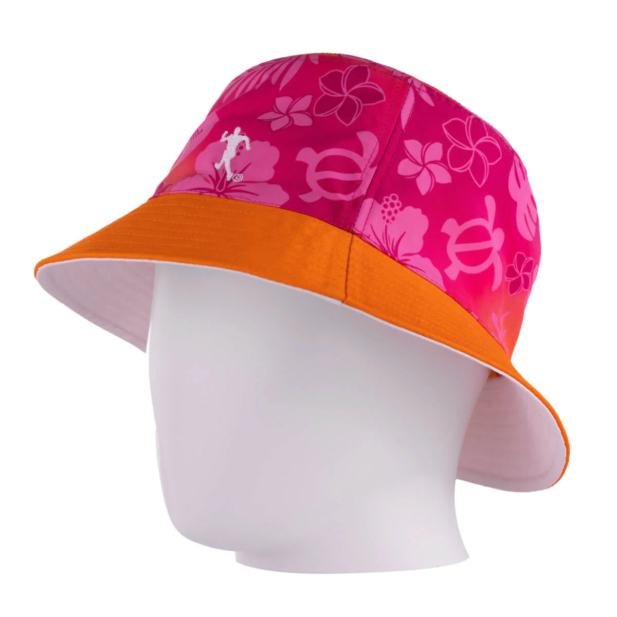 Hawaiian Breeze Bucket Hat with Running Man Logo - Reversible - Image 3