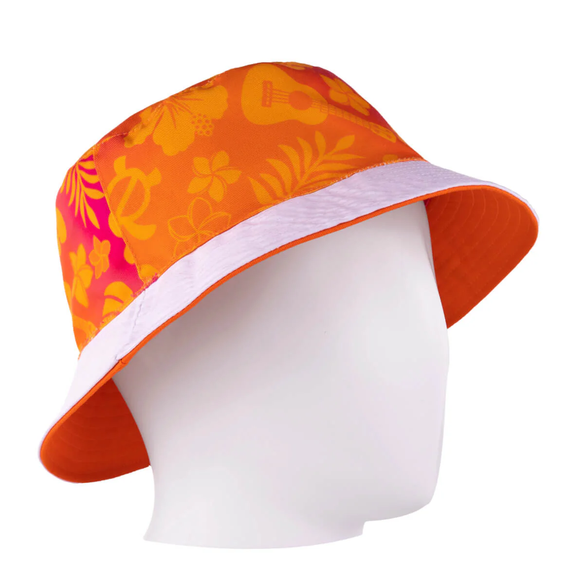 Hawaiian Breeze Bucket Hat with Running Man Logo - Reversible - Image 4